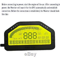 9000rpm LCD Car Dash Race Dashboard D'affichage Gauge Capteur Bluetooth Pour Voiture 12v