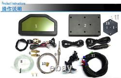 Affichage du tableau de bord de la course de tableau de bord de voiture Bluetooth Full Sensor Kit Écran LCD Rally Gauge