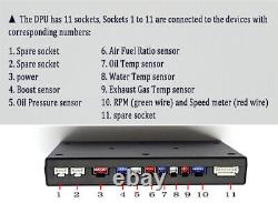 Affichage du tableau de bord de la course de tableau de bord de voiture Bluetooth Full Sensor Kit Écran LCD Rally Gauge