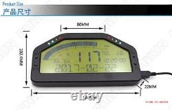 Car Dash Race Display Obd2 Bluetooth Tableau De Bord Écran LCD Rétroéclairé Gauge Numérique