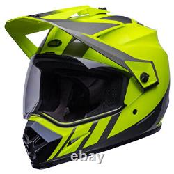 Casque de moto Bell MX 9 Adventure MIPS Dash Hi-Viz Jaune / Gris