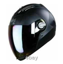 Casque intégral Steelbird Air SBA-2 Dashing Black avec visière arc-en-ciel en taille M/L