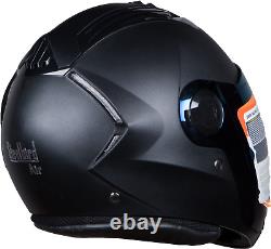 Casque intégral Steelbird Air SBA-2 Dashing Black avec visière arc-en-ciel en taille M/L