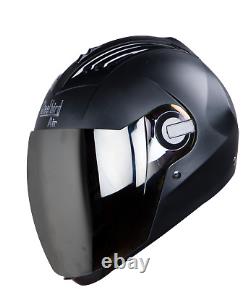 Casque intégral Steelbird Air SBA-2 Dashing Black avec visière argentée M/L