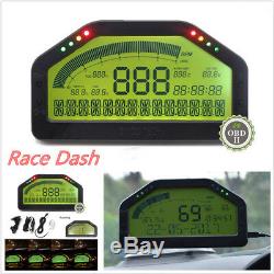 Course Dash Voiture Affichage Obd2 Bluetooth, Écran LCD Tableau De Bord Gauge Rallye Numérique