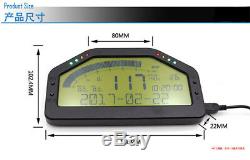 Course Dash Voiture Affichage Obd2 Bluetooth, Écran LCD Tableau De Bord Gauge Rallye Numérique