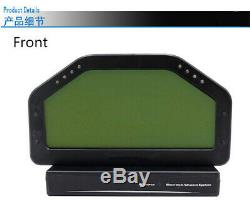 Course Dash Voiture Jauge D'affichage Sensor Kit Dashboard Écran LCD 9000rpm Gauge Rallye