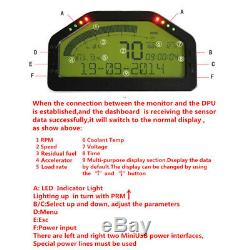 Course De Voiture Dash Affichage Obd2 Écran LCD Bluetooth Tableau De Bord Numérique Indicateur De Vitesse