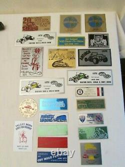 Dash Plaque Emblem Sign Collection, Années 1970-1980, Racing And Street Car Events