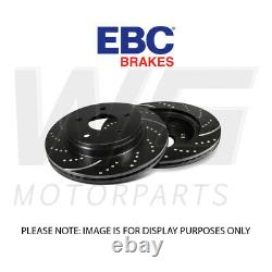 Disques Avant Turbo Grooved Ebc 345mm Pour Audi A5 Cabriolet Quattro B8 3.2 09-11