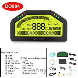 Do904 Dash Race Display Bluetooth Sensor Kit LCD Screen Gauge Meter Pour 12v Car