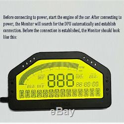 Do904 Voiture Dash Affichage Course Bluetooth Capteur Tableau De Bord Gauge Rallye De L'écran LCD