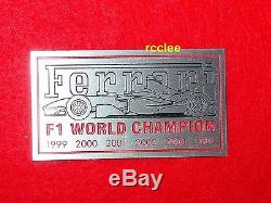 Ferrari F1 Champion Plate Dash Insigne D'emblème De Enzo F430 360 355 599 456 Italia Tck