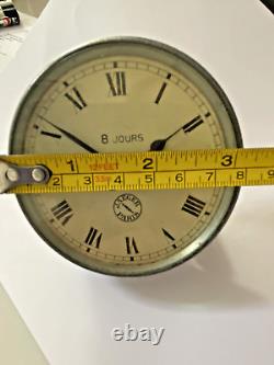 Horloge de tableau de bord Vintage JAEGER Paris 8 jours