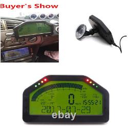 Kit de capteur d'affichage de tableau de bord de voiture de course Tacho 9000 tr/min avec écran LCD Bluetooth Rally Gauge