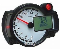 Koso Rx2nr Dash Race Track Bike Car Tacho Rev Counter Shift Light