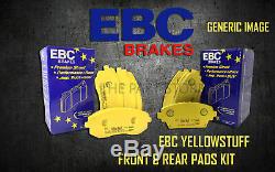 New Ebc Yellowstuff Avant Et Plaquettes De Frein Arrière Kit Pads Performance Padkit2154