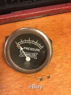 Old Gauge Us U S Vintage Dash Instrument Rat Rod Prewar Voiture De Course Chandler Huile