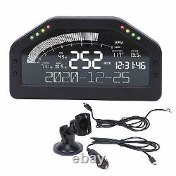 Sinco Tech Dash Race Display LCD 8 Led Light Racing Meter Modification De Voiture
