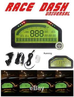 Universal Car Dash Race Obd2 Bluetooth Tableau De Bord LCD Gauge Numérique À 7000rpm &