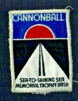 Vintage Patch Cannonball Sea Trophée Course Automobile Dash Ny Darien À Redondo