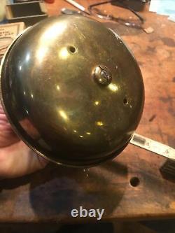 Voiture Antique Bermuda Cloche Brass Ère Oldsmobile Courbe Corne De Tiret Fort! Vintage